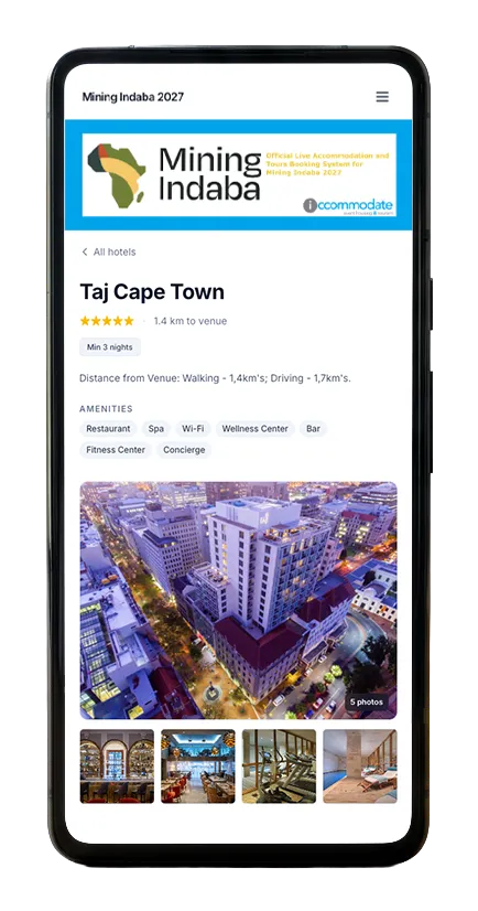 Mobile with iccommodate booking system